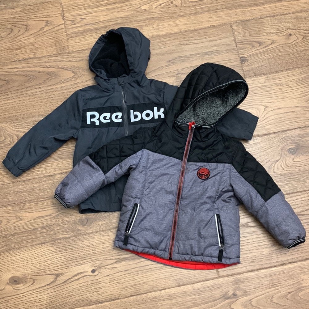 Boys 3T Reebok jacket and Gerry coat